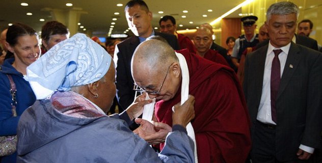 Далай-лама посетил новозеландский город Крайстчерч