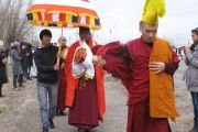 Жители Яшкульского района встречали реликвии великого Будды