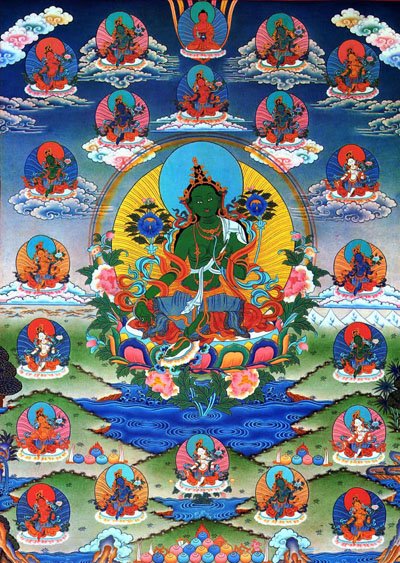 "Ганден Тендар Линг" совершает обширное подношение практики Зеленой Тары духовным учителям и ФПМТ