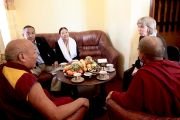 20 лет спустя − представитель Е.С. Далай-ламы Наванг Рабгьял и геше Лхакдор прибыли в Туву