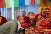 Фото. Выдающийся учитель Дрикунг Кагью Кьябдже Гарчен Ринпоче посетил Киев