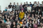 Встреча Тело Тулку Ринпоче со студентами и преподавателями педагогического колледжа ТувГУ.