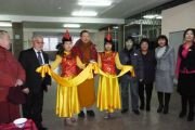 Встреча Тело Тулку Ринпоче со студентами и преподавателями педагогического колледжа ТувГУ.