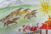 2 место. «Свободный Тибет». Бутиков Савр, Средне-образовательная школа № 21.