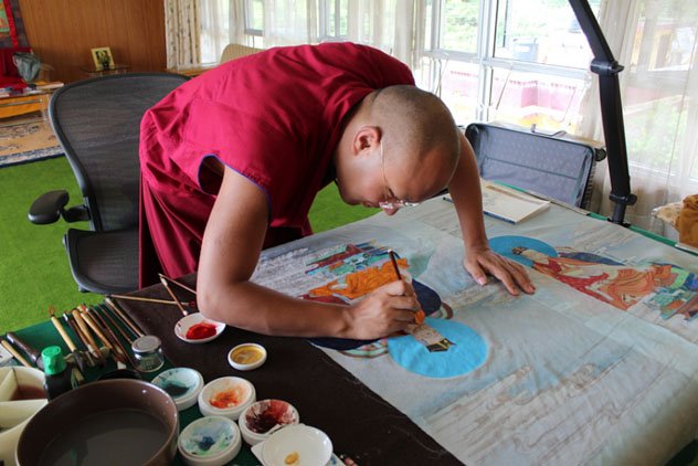 Я выражаю себя в искусстве. Гьялванг Кармапа встретился с американскими студентами