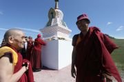 Фоторепортаж. В селе Шамбалыг в Туве открыта буддийская ступа