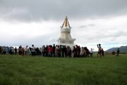 Фоторепортаж. Ступы Намгьялмы и Лхабаб чортен возведены в Туве под руководством досточтимого Шивалха Ринпоче