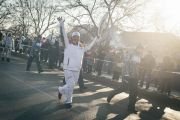 «Золотая обитель Будды Шакьямуни» приняла эстафету Олимпийского огня