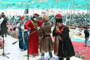 Калмыцкие паломники совершили подношение танца 722 божествам мандалы Калачакры