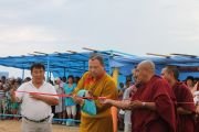 Фото. Тэло Тулку Ринпоче освятил ступу Совершенной победы в Астраханской области