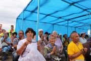 Фото. Тэло Тулку Ринпоче освятил ступу Совершенной победы в Астраханской области