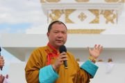 Фото. Тэло Тулку Ринпоче освятил ступу Совершенной победы в Астраханской области