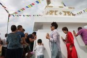 Фото. Тэло Тулку Ринпоче освятил ступу Совершенной победы в Астраханской области