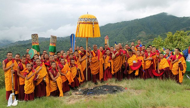 Монахи из монастыря Джонанг Недон Тактен Щедуп Чойкор Чолинг построят в Москве песочную мандалу Зеленой Тары