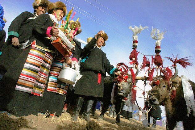 Тибетский Лосар. Мероприятия, обряды и ритуалы. Завершение празднования Нового года