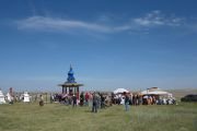 Чадо Тулку Ринпоче даровал в Калмыкии учения и принял участие в открытии ступы Калачакры