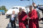Его Святейшество Далай-лама прибывает в аэропорт Цюриха. Цюрих, Швейцария. 20 сентября 2018 г. Фото: Мануэль Бауэр.