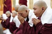 Послушники из Монголии принимают монашеские обеты от Его Святейшества Далай-ламы. Дхарамсала, Индия. 8 октября 2018 г. Фото: дост. Тензин Джампхел.