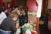 Монахи Дрепунг Гоманга возвели в Центральном хуруле Калмыкии песочную мандалу Манджушри