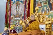 Его Святейшество Далай-лама проводит подготовительные церемонии для посвящения Авалокитешвары. Бодхгая, штат Бихар, Индия. 3 января 2020 г. Фото: Тензин Чойджор.
