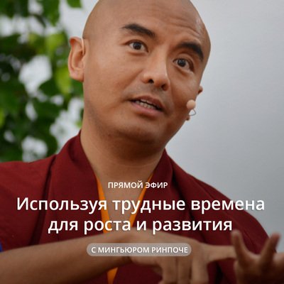 Прямая трансляция. Мингьюр Ринпоче. Учение на тему «Используя трудные времена для роста и развития»