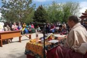 Шаджин-лама Калмыкии Тэло Тулку Ринпоче продолжает паломничество по святым местам Калмыкии