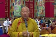 Во время учений Его Святейшества Далай-ламы для буддистов России. 4-5 ноября 2021 г.