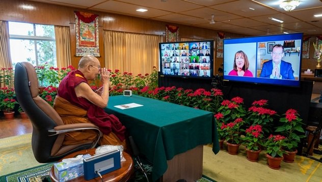 Далай-лама принял участие в диалоге на тему «Делиться надеждой, мужеством и состраданием во времена кризиса»