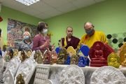 Тэло Тулку Ринпоче посетил Мастерскую ца-ца в Москве
