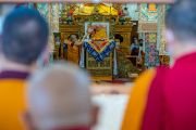 Его Святейшество Далай-лама дарует предварительное посвящение Херуки в традиции Луипы. Дхарамсала, штат Химачал-Прадеш, Индия. 8 июля 2022 г. Фото: Тензин Чойджор (офис ЕСДЛ).