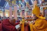 Линг Ринпоче в Монголии принял участие в церемонии передачи Ганджура и даровал учения