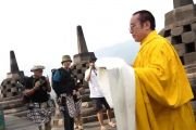 Фоторепортаж. Тай Ситу Ринпоче посетил храмовый комплекс Боробудур в Индонезии