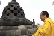 Фоторепортаж. Тай Ситу Ринпоче посетил храмовый комплекс Боробудур в Индонезии