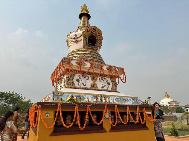 На месте рождения Будды открыли российскую ступу