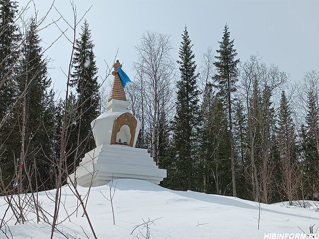 Буддийская ступа будет снесена при реконструкции дороги Апатиты — Кировск