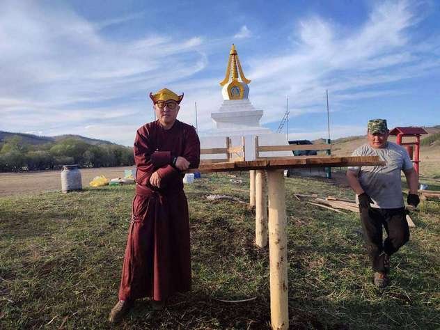 Одну из старейших буддийских ступ Бурятии отреставрировали в Джиде