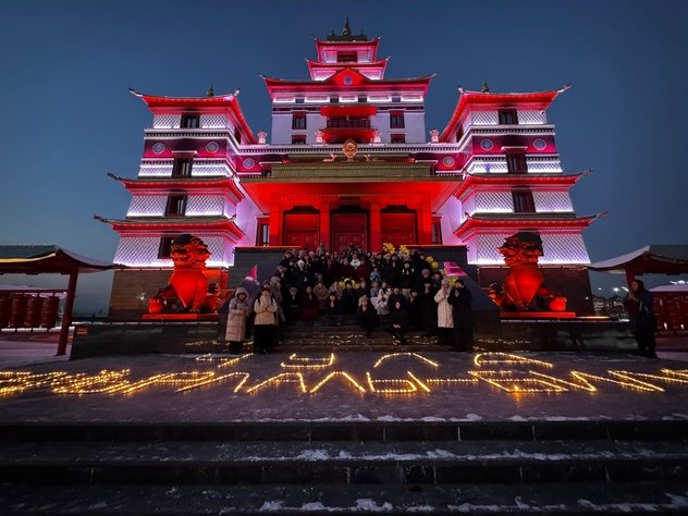 Накоплением 100 тысяч начитываний Мигцемы отметили День Ламы Цонкапы в Туве