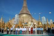 Во время визита делегации Республики Калмыкия в Янгон. Фото: Телеграм-канал главы Республики Калмыкия Бату Хасикова.