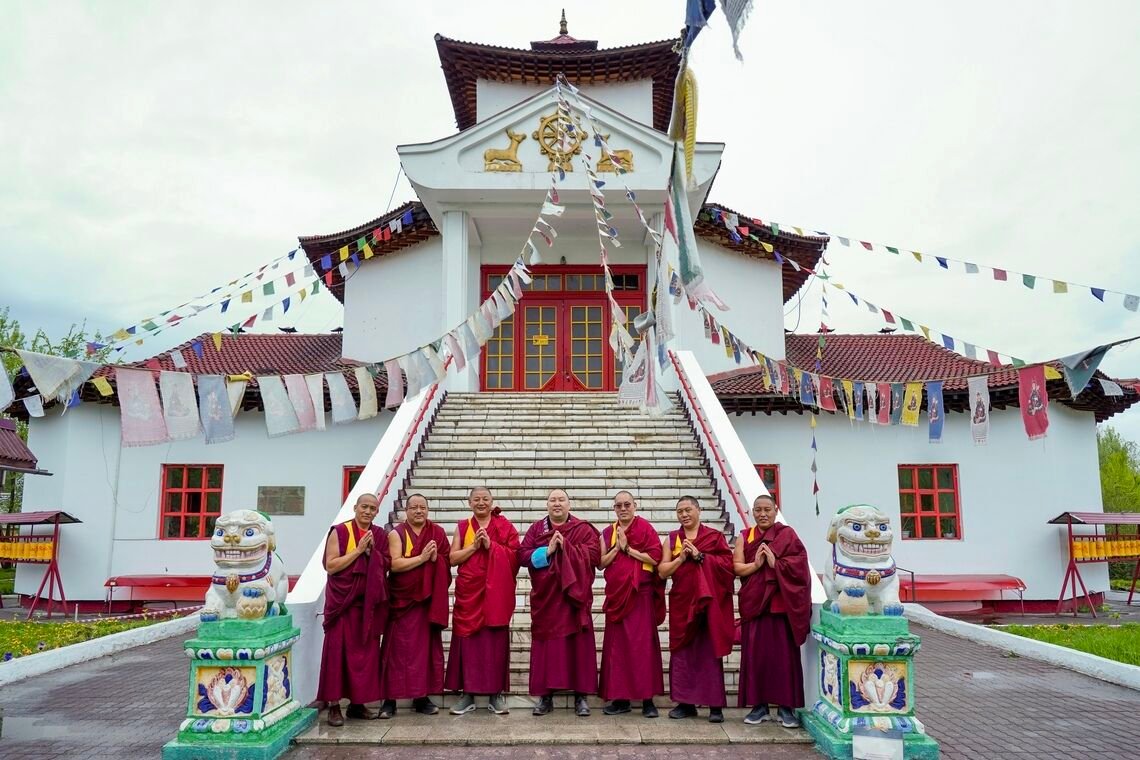 Пандито Камбы-лама республики Тыва встретился с официальной делегацией монастыря Гьюдмед