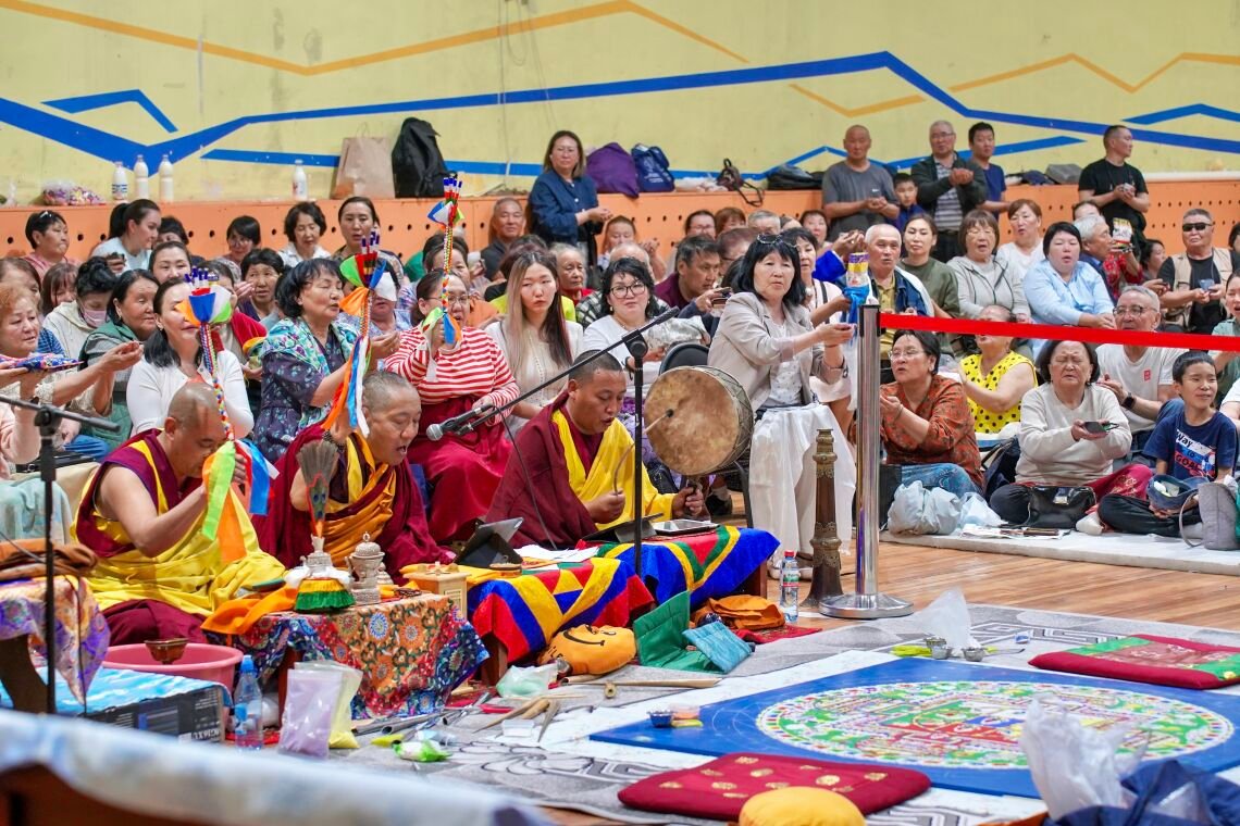 Фото. В Туве завершено строительство мандалы Ямантаки