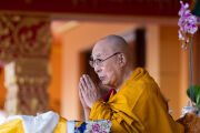 Его Святейшество Далай-лама читает молитвы во время учений в монастыре Карша. Занскар, Ладак, Индия. 25 июля 2025 г. Фото: Тензин Чойджор