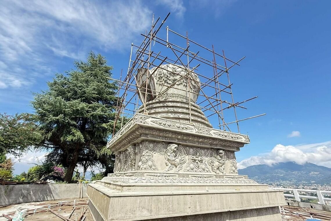 Фото. В монастыре Копан продолжается строительство ступы Ламы Сопы Ринпоче