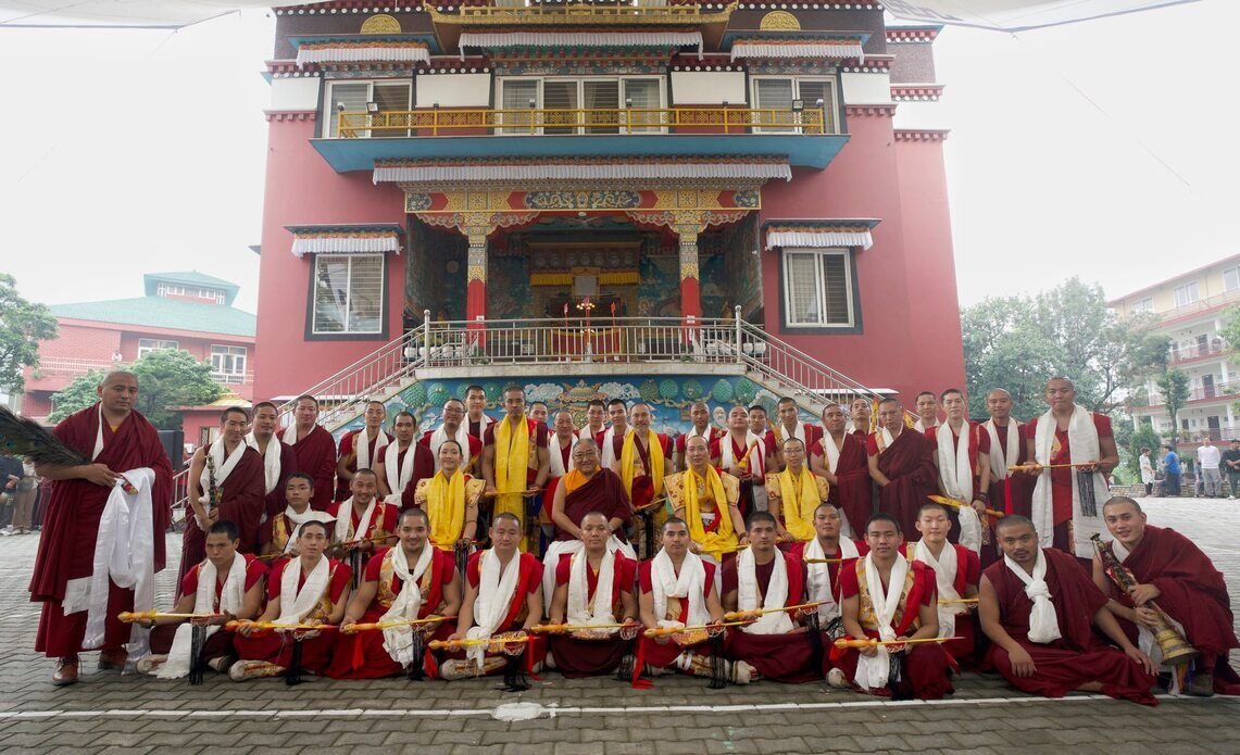 Фото. В Сакья-центре прошли заключительные ритуалы большой пуджи Ваджракилаи