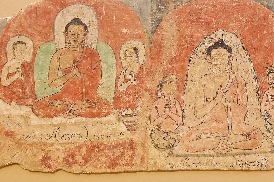 Древняя буддийская роспись вернулась в Эрмитаж после реставрации