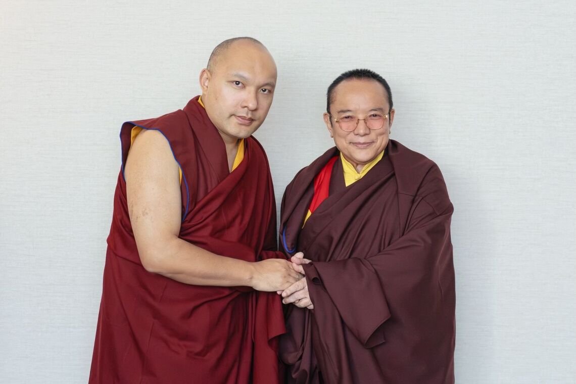 Фото. Встреча  17-го Кармапы и 12-го Чамгона Тай Ситу Ринпоче