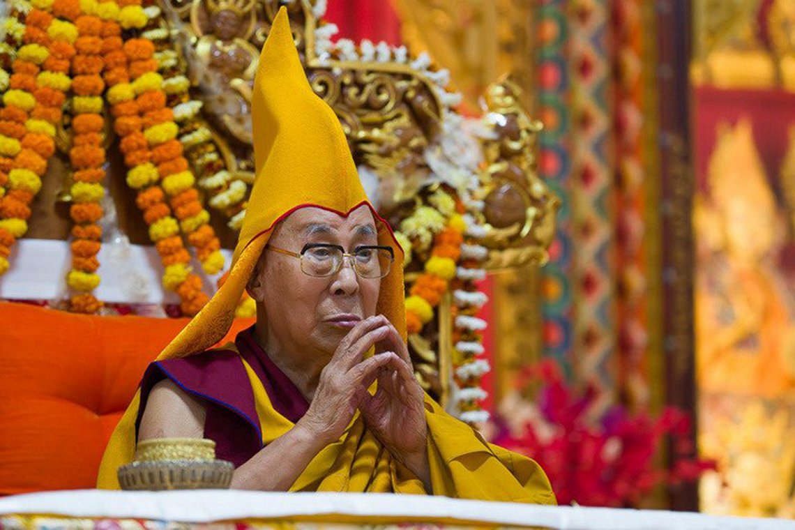 Прямая трансляция. Молебен о долголетии Далай-ламы в монастыре Гаден Лачи