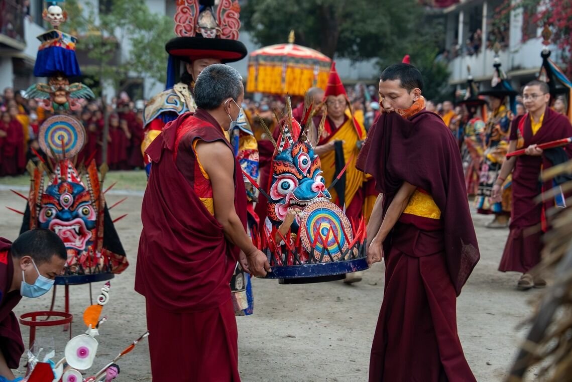 Фото. В монастыре Ка-Ньинг Шедруб Линг завершилась ежегодная 7-дневная пуджа Ваджракилаи