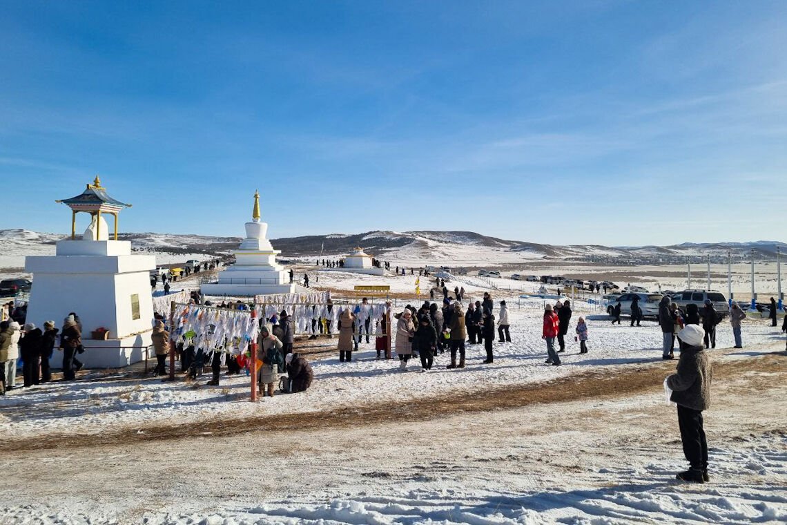 В Агинском Бурятском округе провели ритуал призывания «воздушных коней удачи»