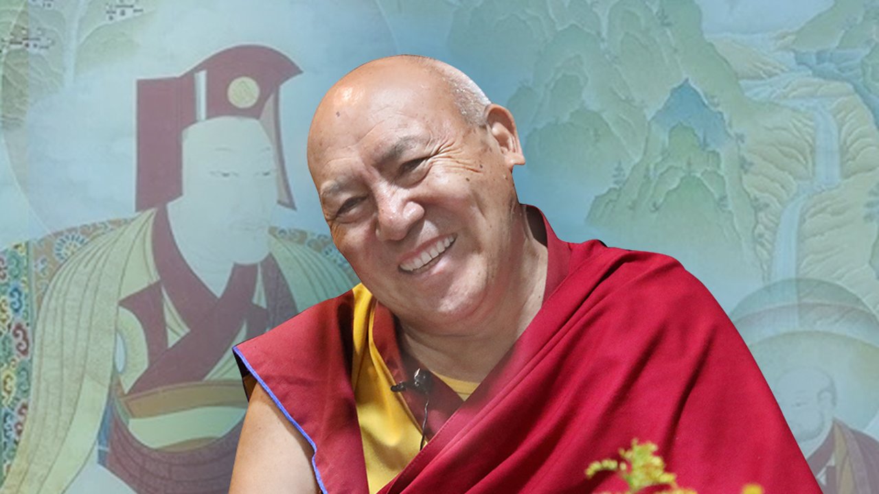 Видео. Геше Лхакдор.  «Драгоценная гирлянда высшего пути. Устные наставления владыки Гампопы». День 9