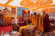 Геше Палден Дракпа Ринпоче, геше Дордже Дамдул и организаторы ретрита